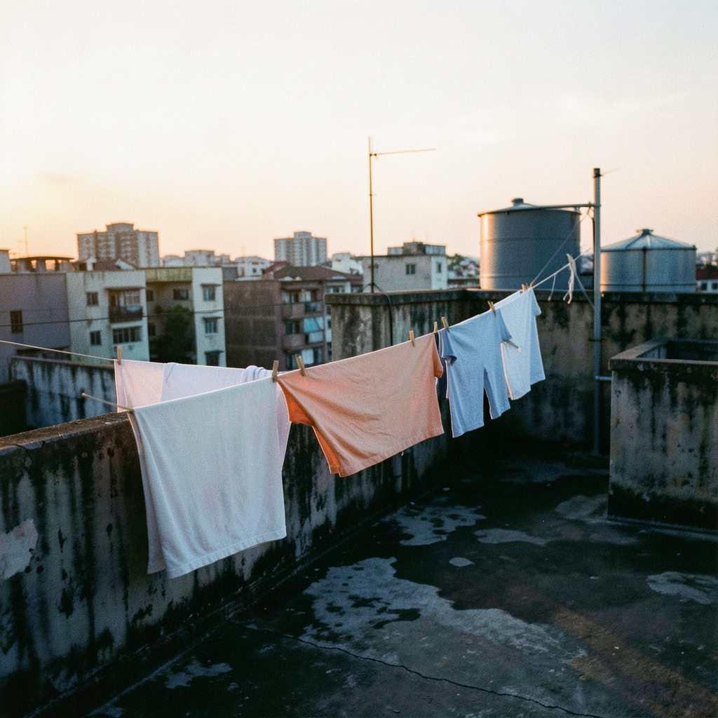 Sunset Laundry Lines