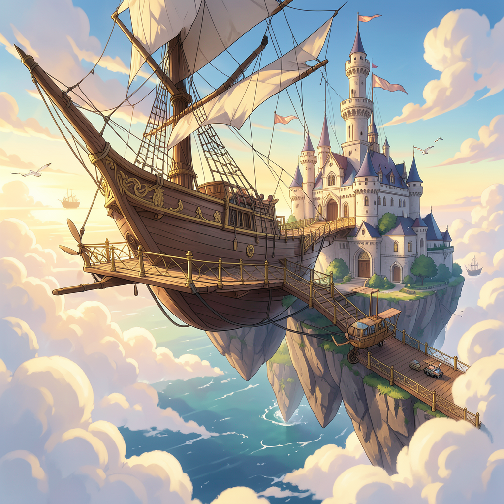 Airship Dock Sunrise