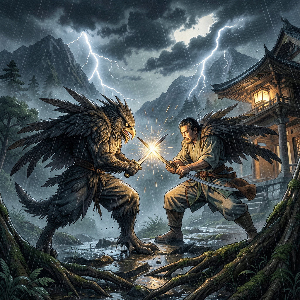 Karasu Tengu Cedar Duel