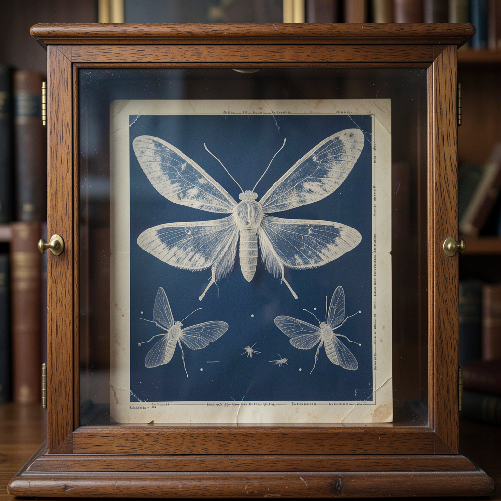 Moth Cyanotype