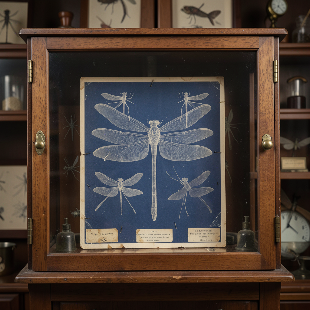 Dragonfly Cyanotype